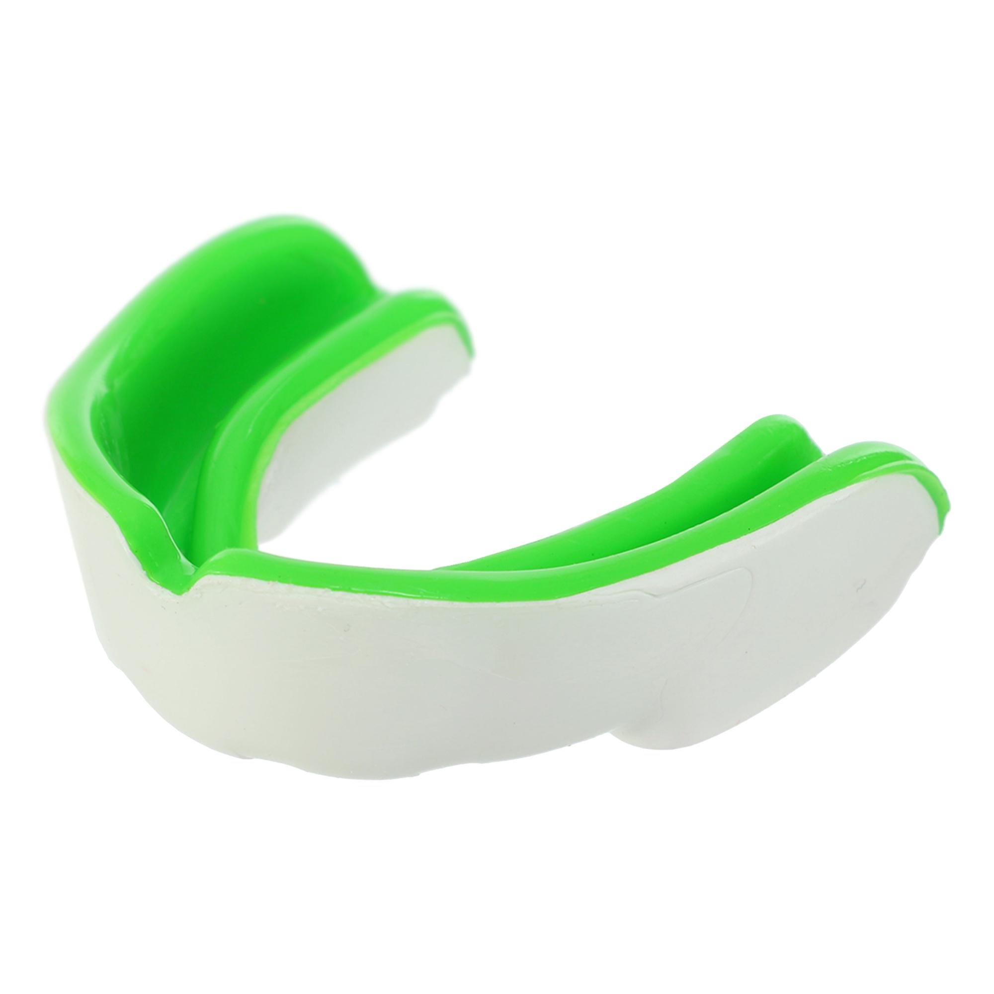 Капа боксерская TWN TW-006-2COLOR одночелюстная термопластик Белый/Зеленый (TW-006-2COLOR_Белый-зеленый)