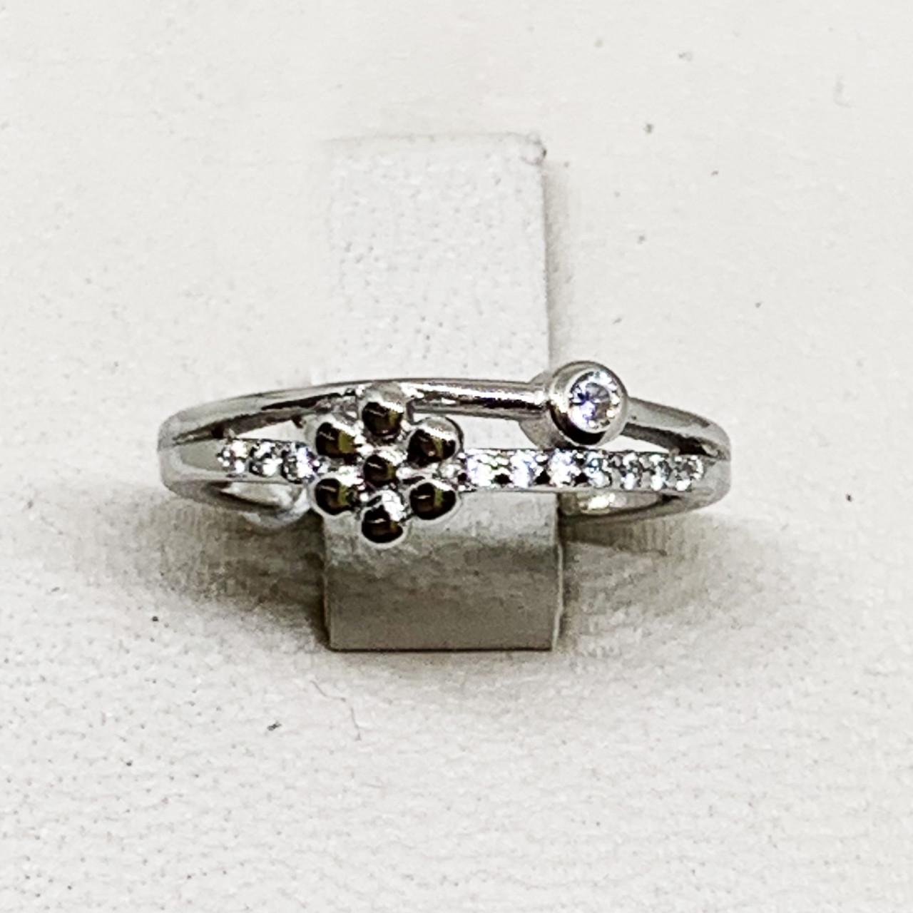 Кольцо серебряное с кубическим цирконием р. 17 2,35 г (1722577887)