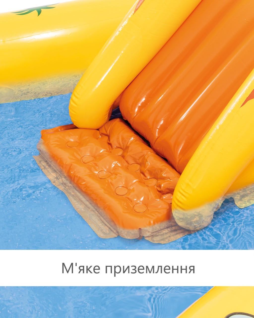 Бассейн детский надувной Intex Volcano с горкой/душем и фонтанчиком (57444) - фото 4