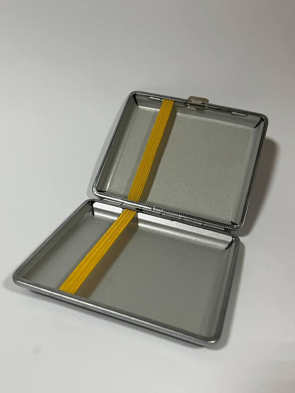 Портсигар книжка для сигарет еко-кожа 9,5х8 см Черный - фото 3