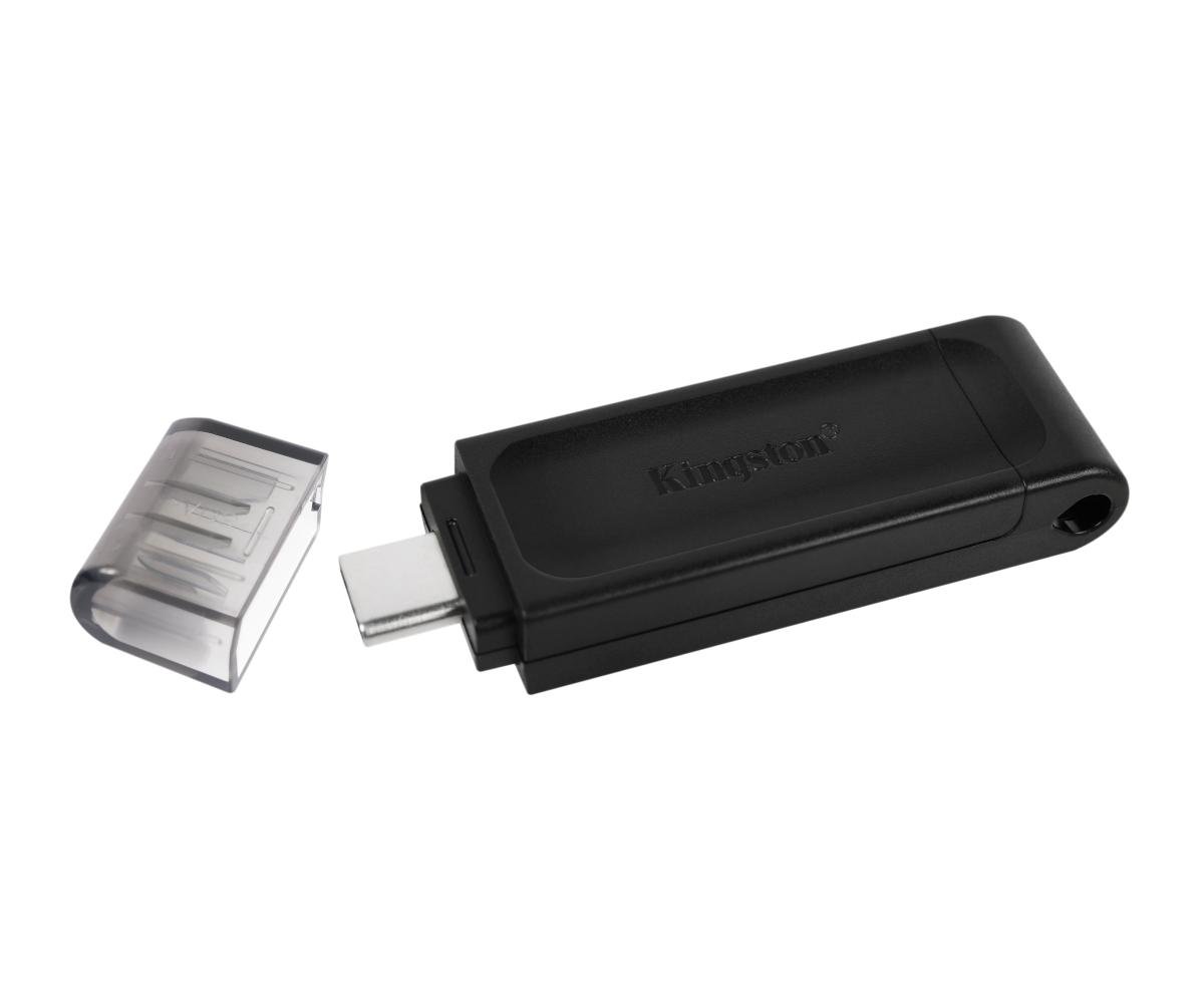 Флешка Kingston USB 3.2 DT70 USB-C 128Gb Black