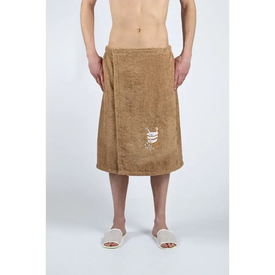 Юбка махровая мужская для сауны/колт-полотенце - фото 2