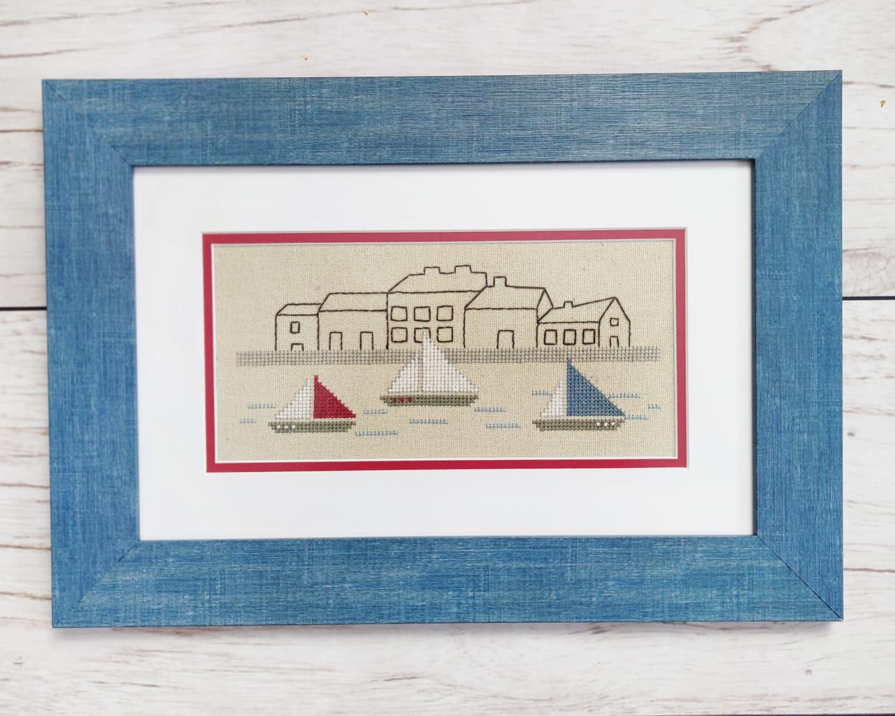 Картина вышитая крестиком Летние зарисовки ручная вышивка