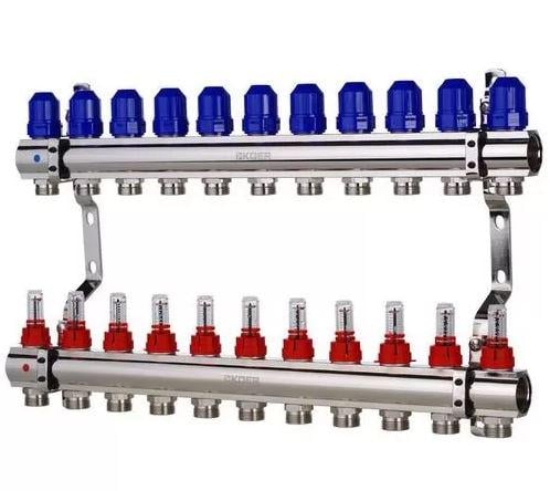 Коллекторный блок с расходомерами KOER KR.1110-11 1"x3/4" (KR2648)