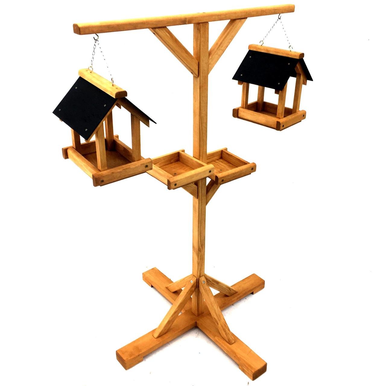 Кормушка на стойке из дерева Пиви Карри/Венге (КСС-00030312)