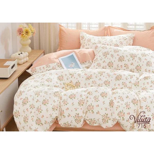 Комплект постельного белья Viluta Twill 715 полуторный сатин 143х210/70х70 см (1419)