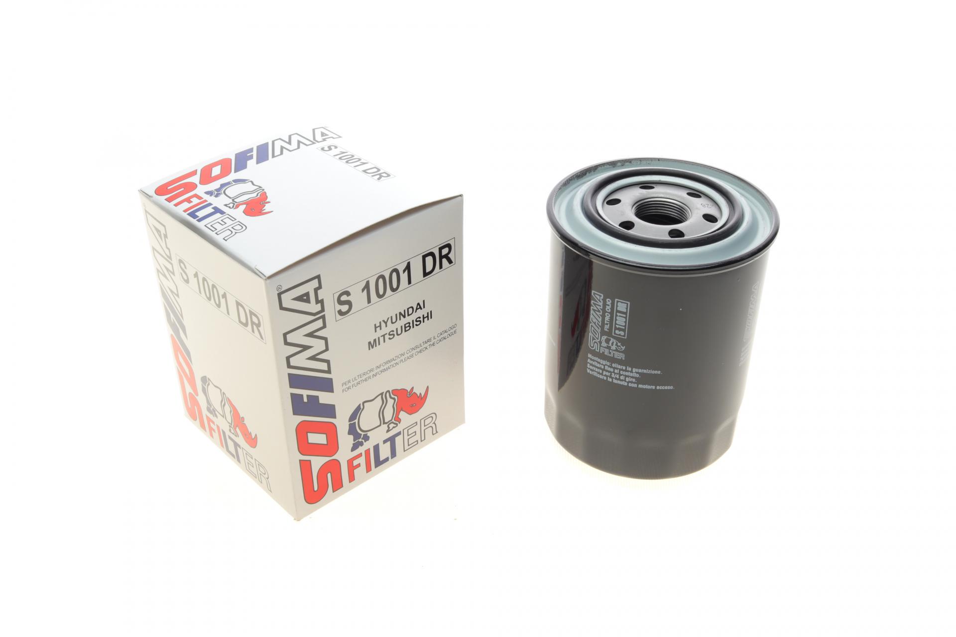 Фільтр масляний SOFIMA для Hyundai H-1/Kia Carnival/Mazda 323/Mitsubishi Colt/Galant/L300/Lancer/Pajero 82- (S 1001 DR)