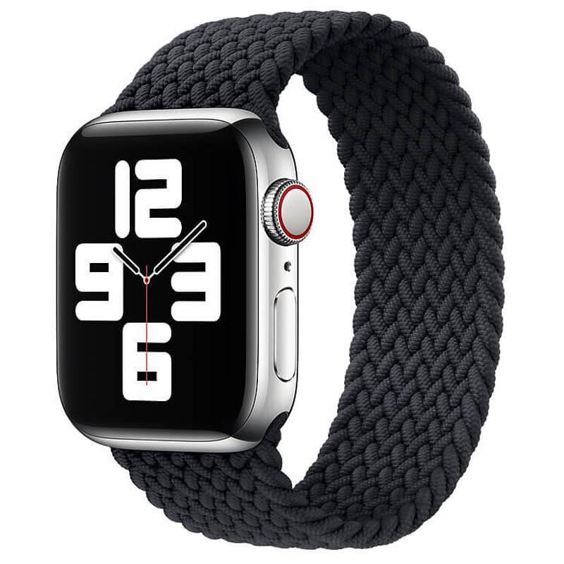 Ремінець Braided Solo Loop для Apple watch 38 мм/40 мм 155 мм Темно-сірий (00000048586_5)