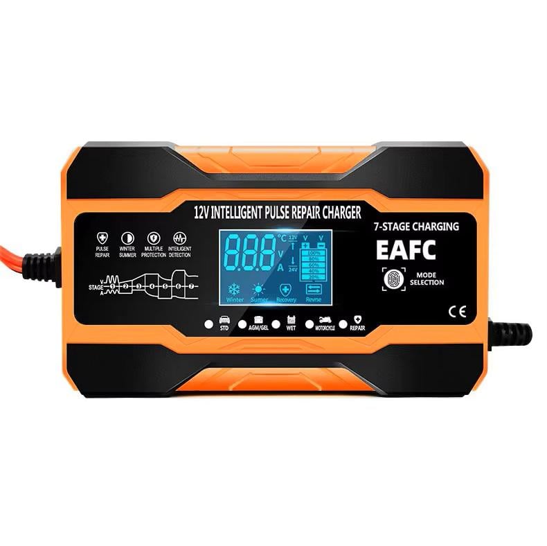 Зарядное устройство автомобильное для аккумуляторов 12A 12V Оранжевый (22639304) Зарядное устройство автомобильное для аккумуляторов 12A 12V Оранжевый (22639304)