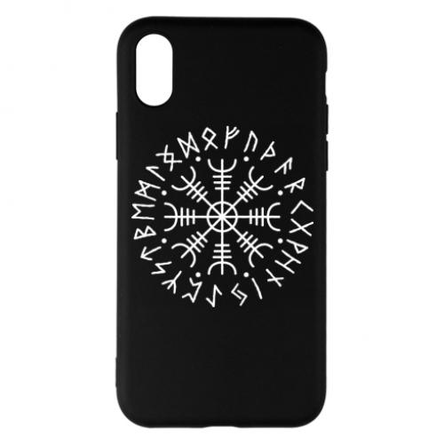 Чехол для iPhone X/Xs Агисхьяльм шлем ужаса (10359457-2-162555)