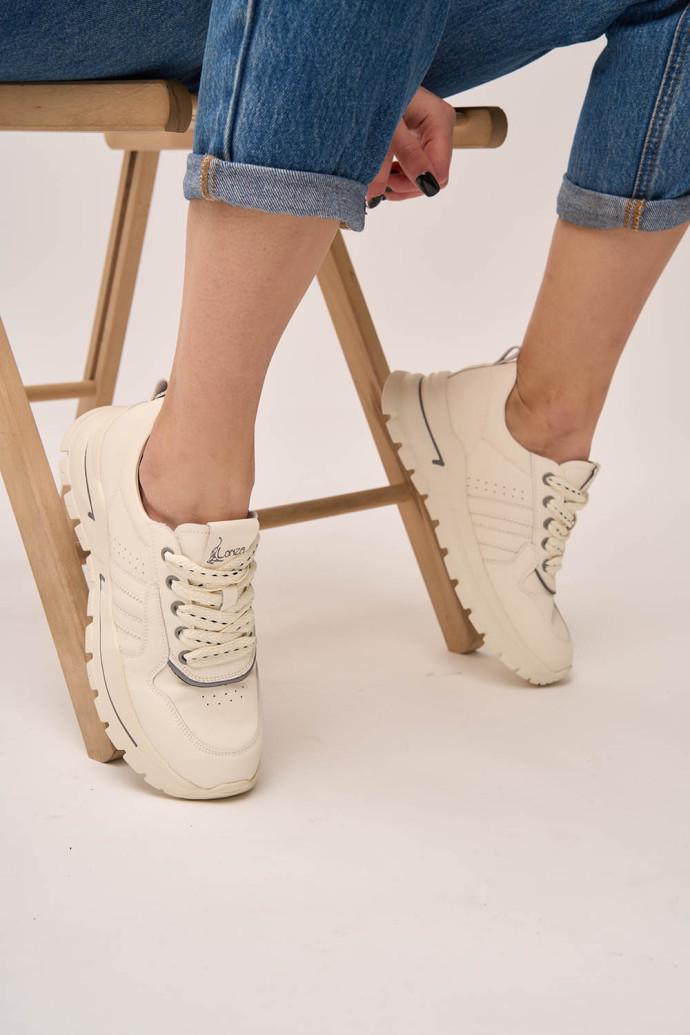 Кроссовки женские LONZA р. 37 Бежевый (176290) - фото 4