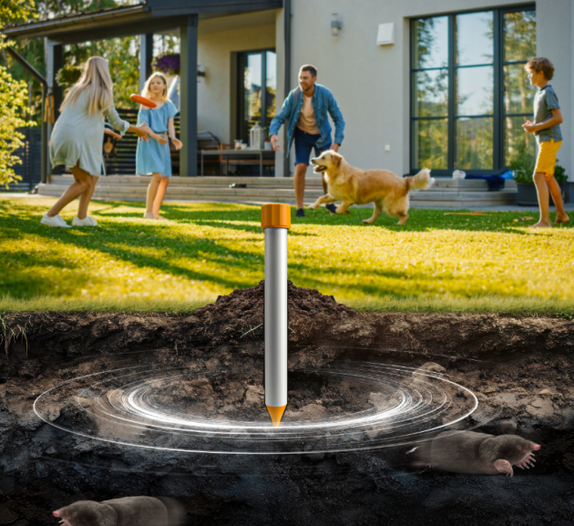 Відлякувач кротів віброакустичний NO PEST Sonic Shock Repeller 1500 1500 м2 - фото 8 Відлякувач кротів віброакустичний NO PEST Sonic Shock Repeller 1500 1500 м2 - фото 8