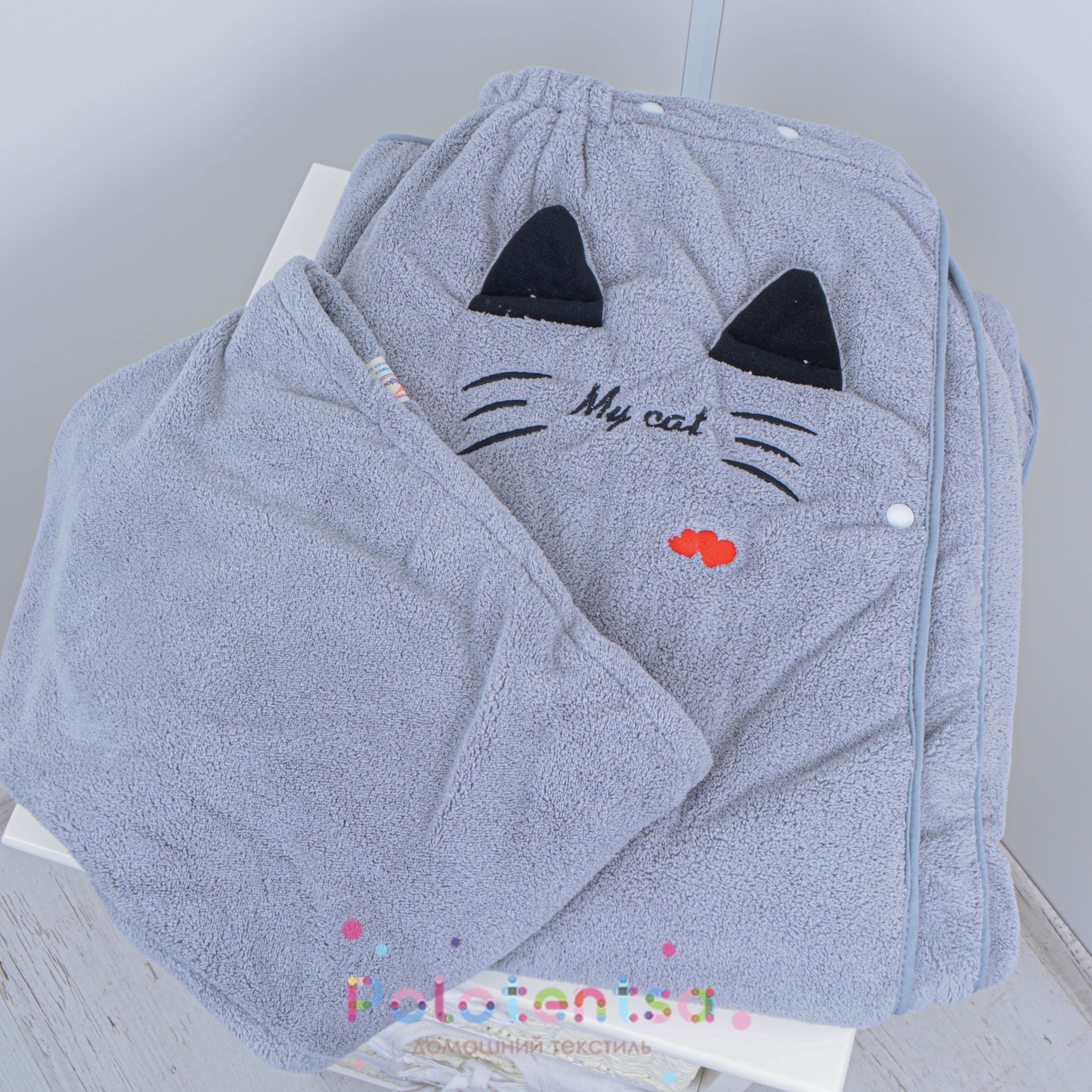 Набор в сауну Cat фибра 140х70 см Серый (9478)