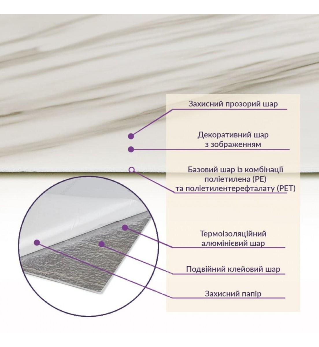 Плитка самоклеящаяся стеновая PET 600х300х2 мм (PET-1680) - фото 4 Плитка самоклеящаяся стеновая PET 600х300х2 мм (PET-1680) - фото 4