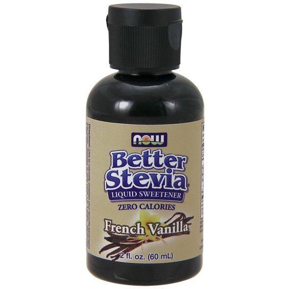 Замінник цукру NOW Foods Better Stevia Liquid 60 мл 500 порцій French Vanilla