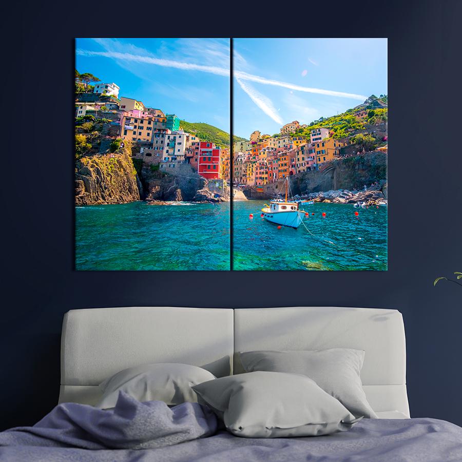 Настенний декор Красивая архитектура Лигурии 165x122 см (A753-2)