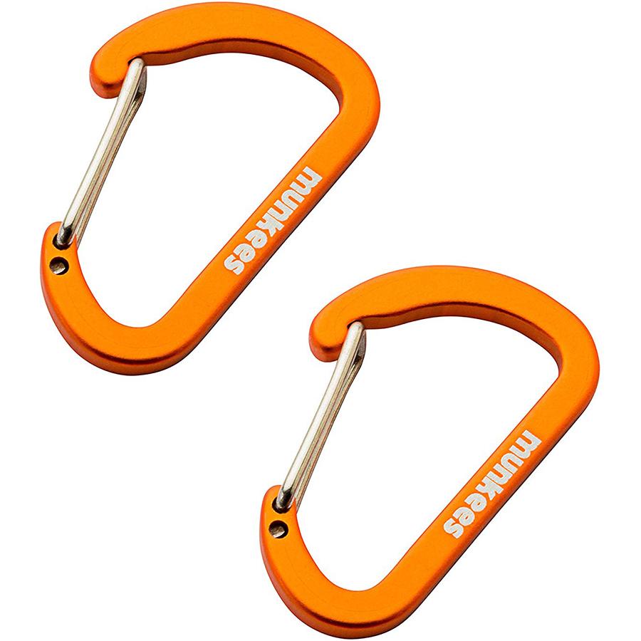 Карабін Munkees Flat Wiregate 4x40 мм пара Orange (3251)