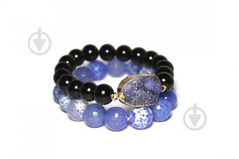 Жіночий браслет набір N12 Агат, Онікс та Друза Агата (955012)