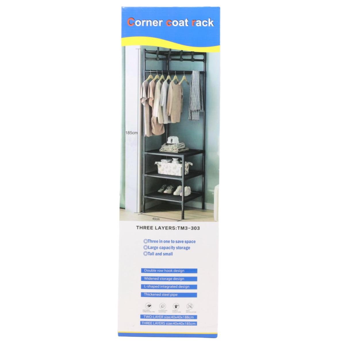 Вішалка кутова для одягу та взуття Corner coat rack (397 CR) - фото 3