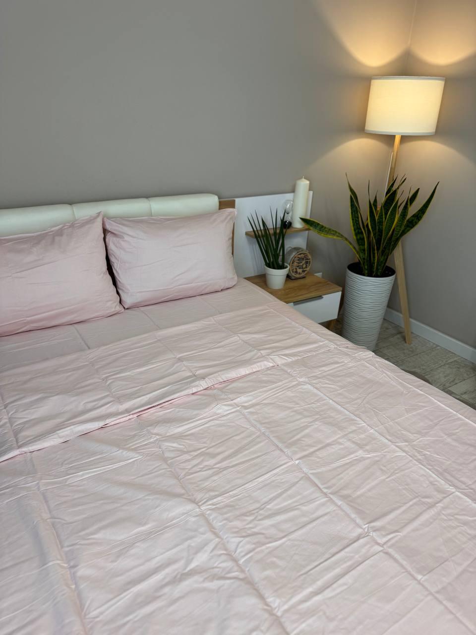 Постільна білизна сатин євро 200х220 см наволочки 70х70 см 2 шт. Світло-рожевий (Д-Al-satin-003-03) - фото 4 Постільна білизна сатин євро 200х220 см наволочки 70х70 см 2 шт. Світло-рожевий (Д-Al-satin-003-03) - фото 4