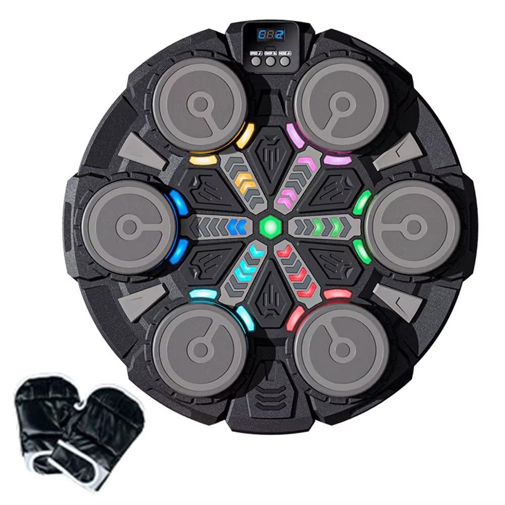 Мишень боксерская настенная с Bluetooth музыкальная с LED-подсветкой и перчатками (234-6) Мишень боксерская настенная с Bluetooth музыкальная с LED-подсветкой и перчатками (234-6)