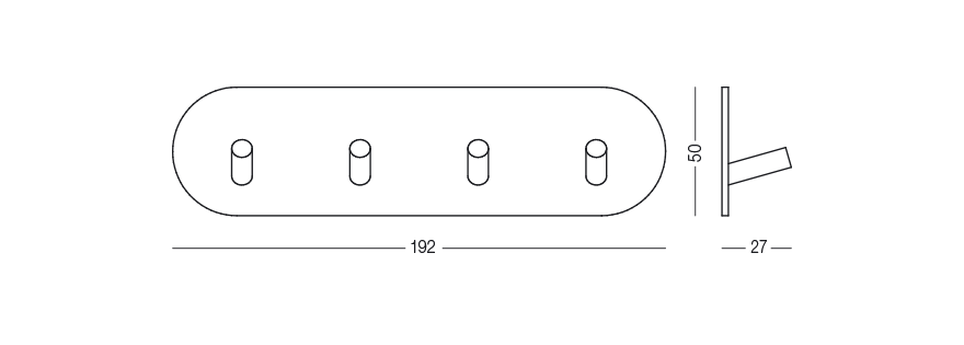 Крючок четвертной клеящийся MVM HSS-192RPSS (108089) - фото 4