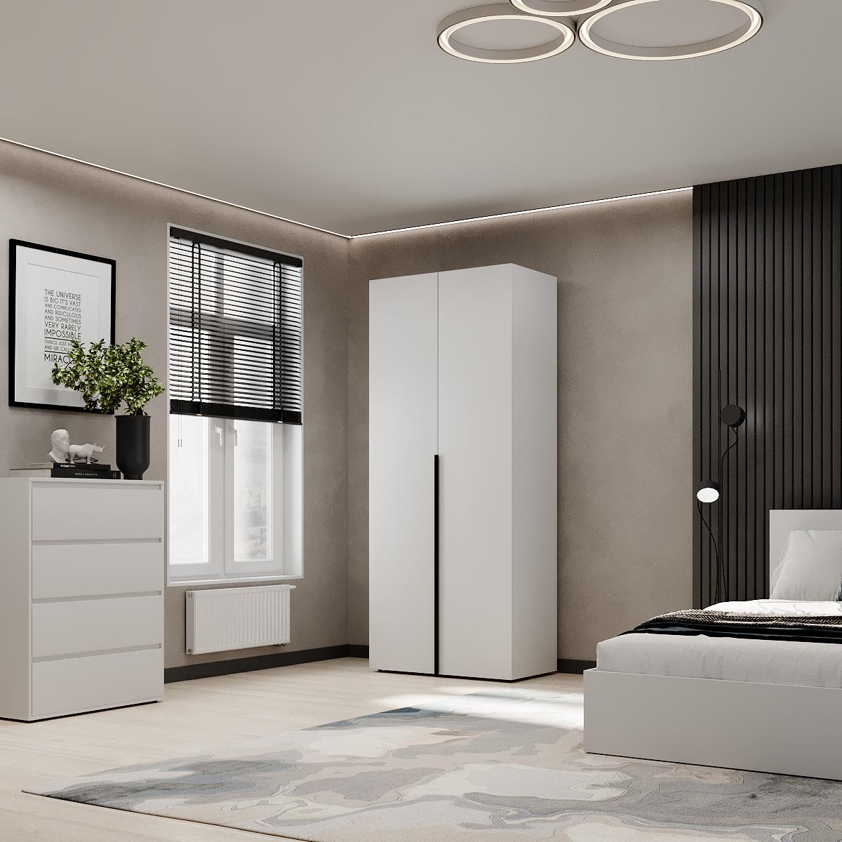 Шкаф распашной комбинированный ART IN HEAD №13 Light 800x500x2200 мм Белый бриллиант (GALTK0131000000) - фото 3 Шкаф распашной комбинированный ART IN HEAD №13 Light 800x500x2200 мм Белый бриллиант (GALTK0131000000) - фото 3