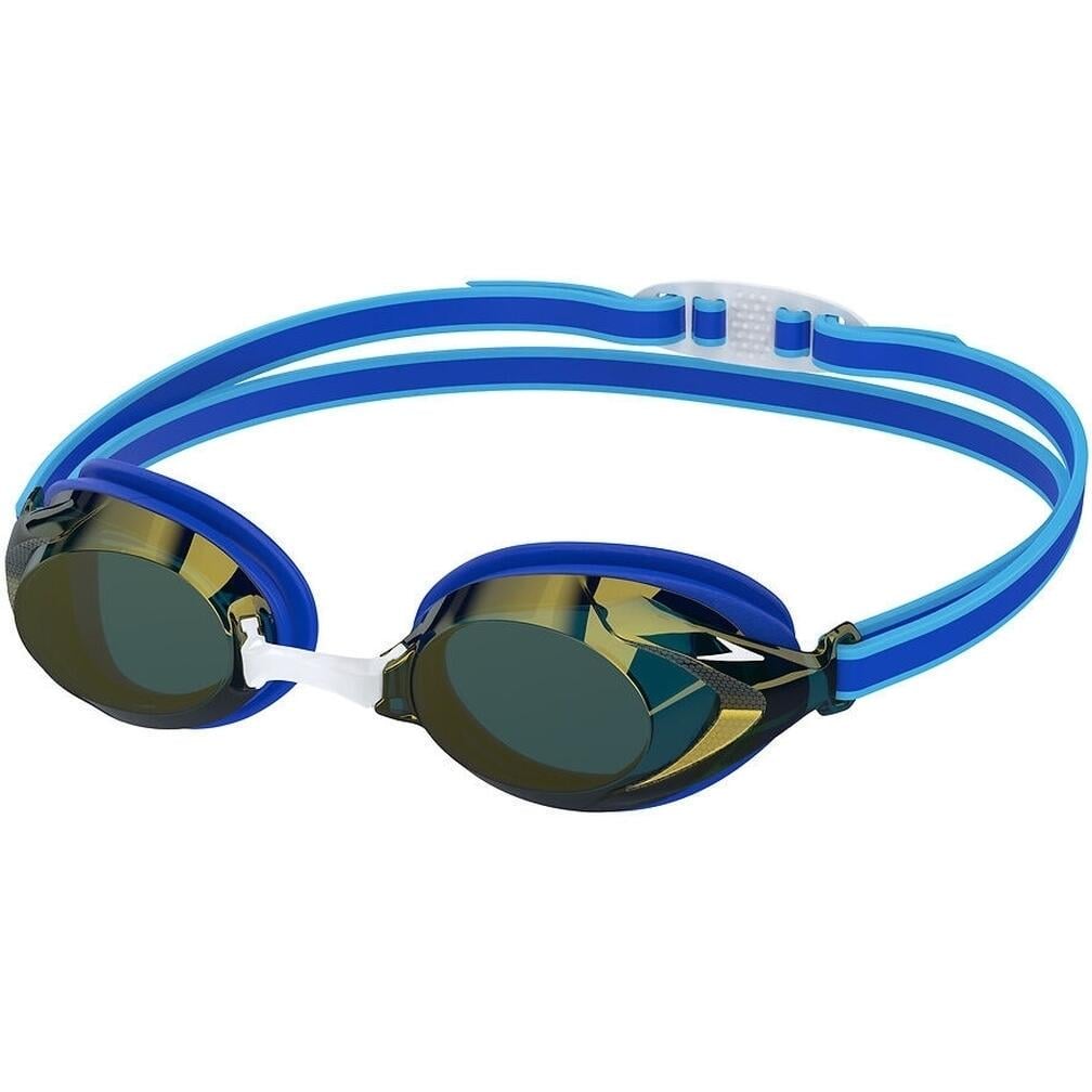 Очки для плавания детские Speedo JUNIOR VANQUISHER 3.0 MIRROR Сине-золотисто-белый (8-00475115334)