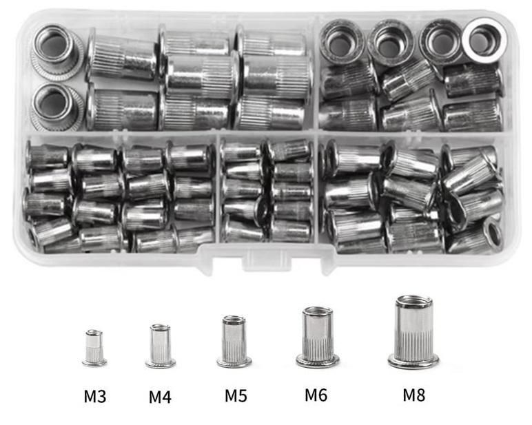 Заклепки різьбові M3/M4/M5/M6/M8 100 шт. (SP-364100) - фото 7