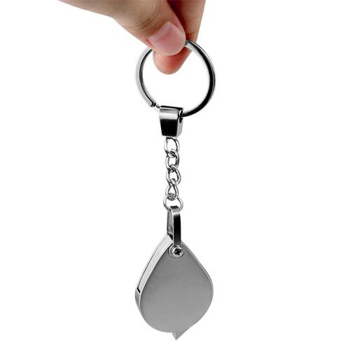 Лупа міні кишенькова 20x брелок лінза скляна Silver (957109) - фото 3 Лупа міні кишенькова 20x брелок лінза скляна Silver (957109) - фото 3