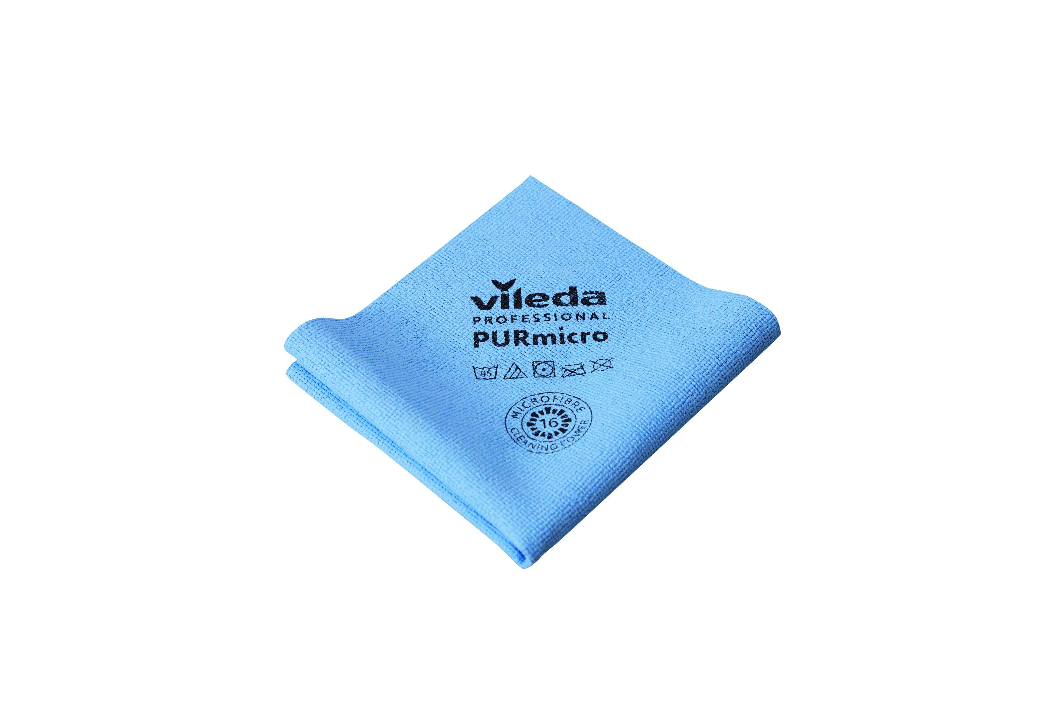 Салфетка Vileda ПУРмикро актив 38х35 см Голубой (174046)