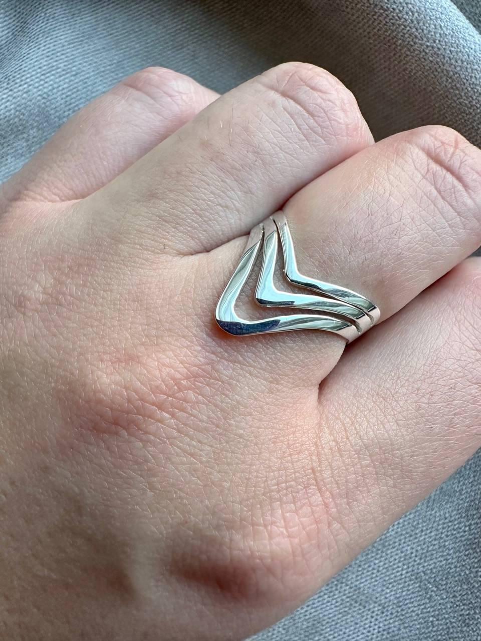 Колечко фалангове Его 925 проба (26943319) - фото 5 Колечко фалангове Его 925 проба (26943319) - фото 5