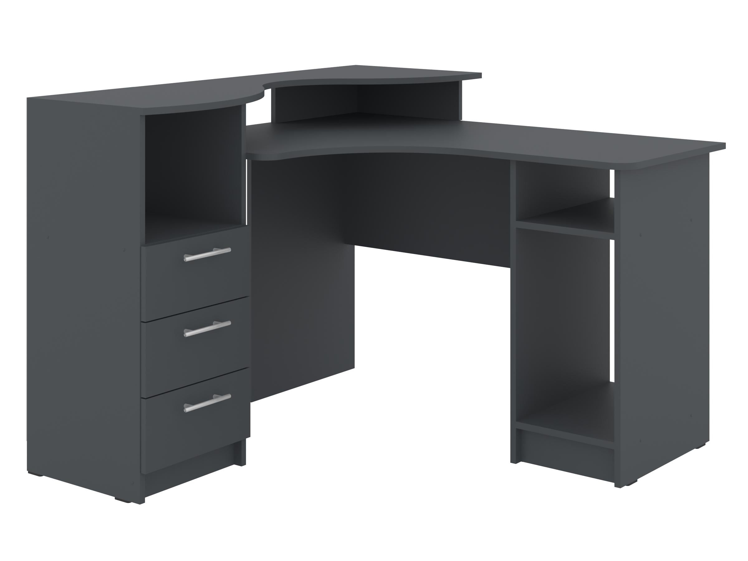 Письменный стол PEHOTIN Атрикс 123х120х75/89 см Антрацит (PN-101264) Письменный стол PEHOTIN Атрикс 123х120х75/89 см Антрацит (PN-101264)