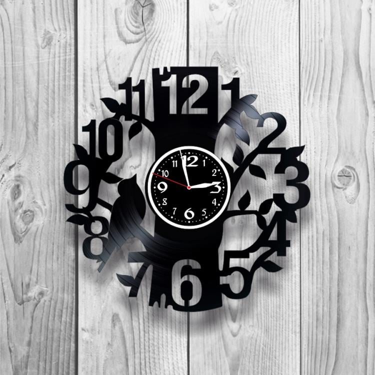 Часы настенные Лофт-ретро 0241 из виниловой пластинки