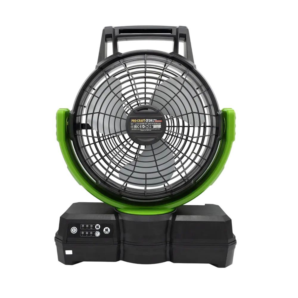 Вентилятор безщеточный Аккумуляторный ProCraft CF20 без аккумулятора и без зарядного устройства