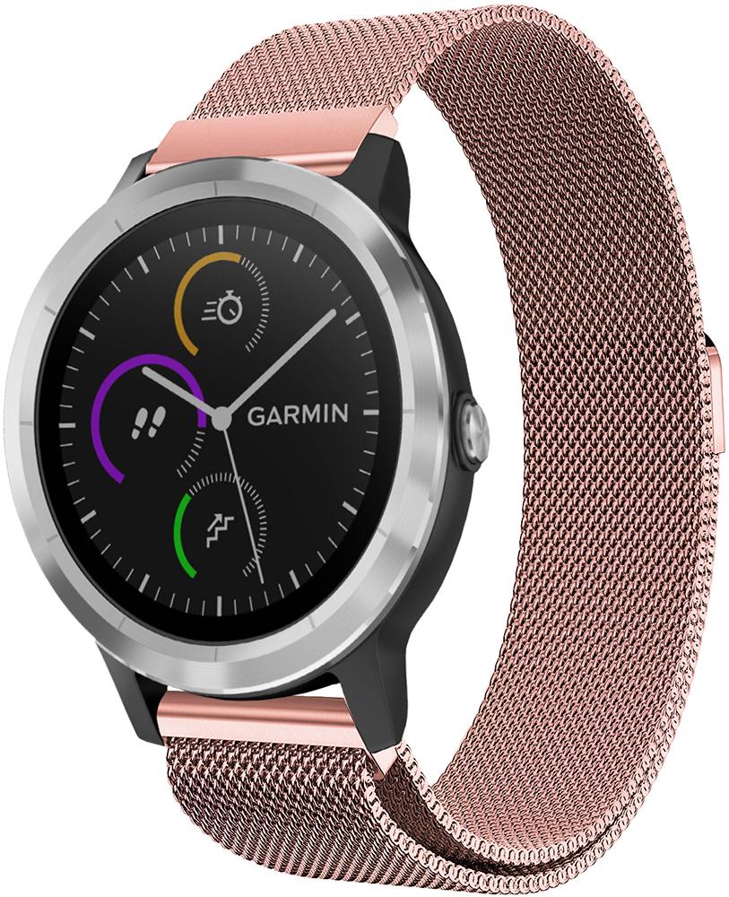 Ремешок Миланская петля Milano Garmin Vivoactive 3 Pink (19219)