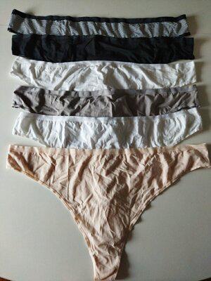 Комплект бавовняних трусиків стрінгів Amazon essentials 6X 6 шт.