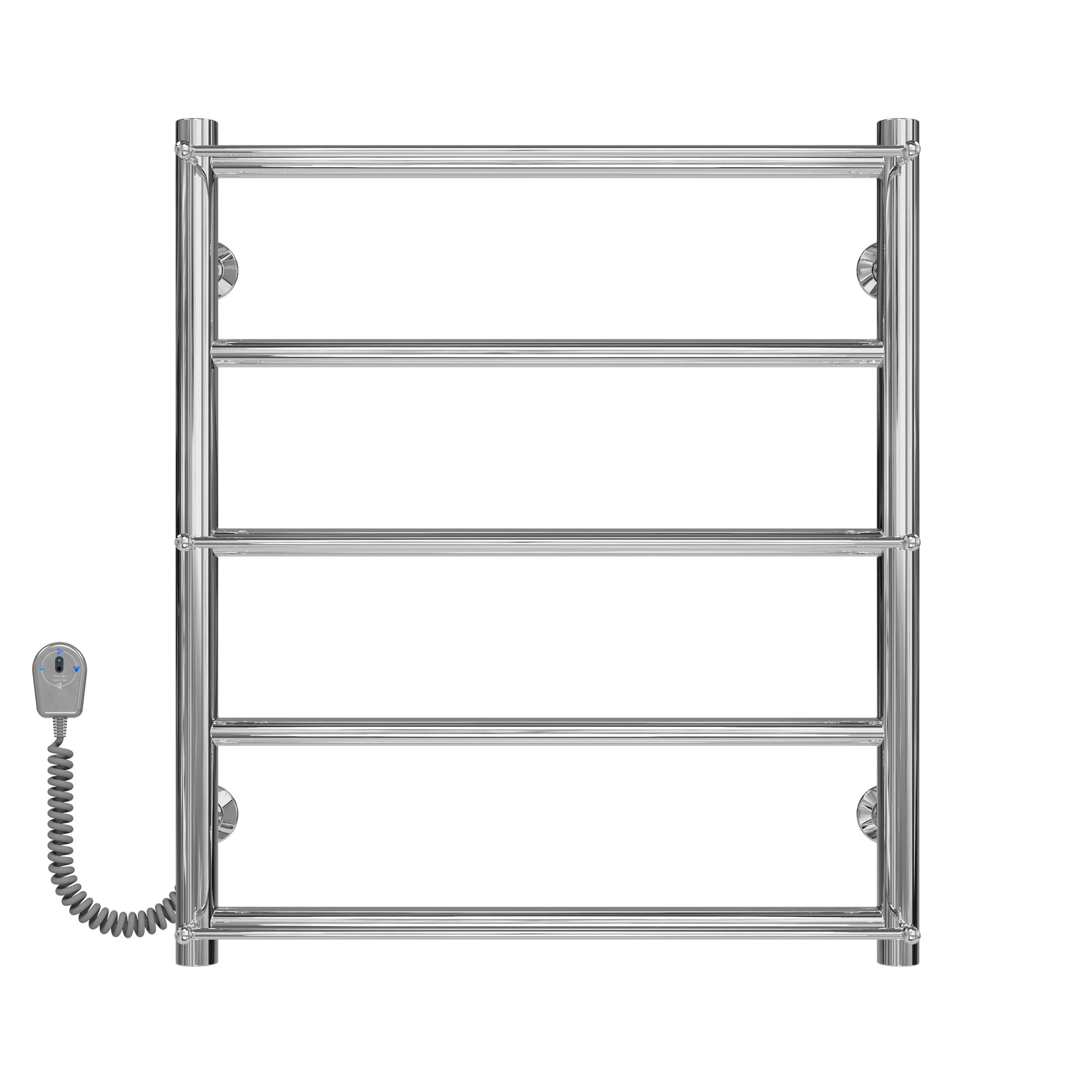 Полотенцесушитель электрический Deffi Ladder П5 EF16 левое подключение нержавеющая сталь 500х600 мм Хром (C.LK.60.50.5.E.C.L.5)