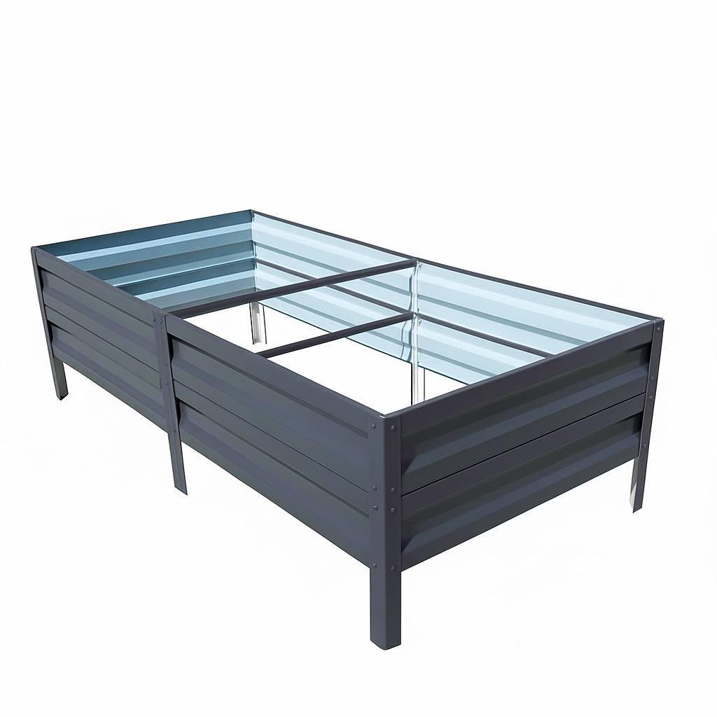 Грядка оцинкована SIMBUD 1х2х0,4 м RAL7016 мат