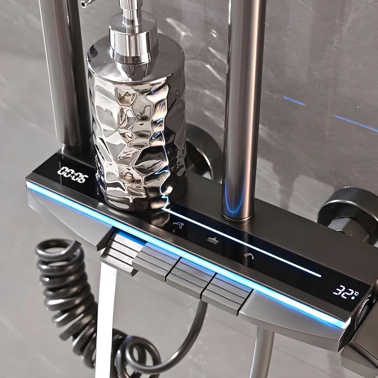 Розумний душ iHunt C15 з LED-дисплеєм 4 режимами регулювання температури та тиску - фото 10