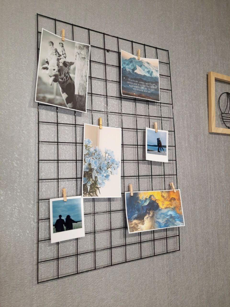 Мудборд на стену с прищепками 70х45 см (29319998)