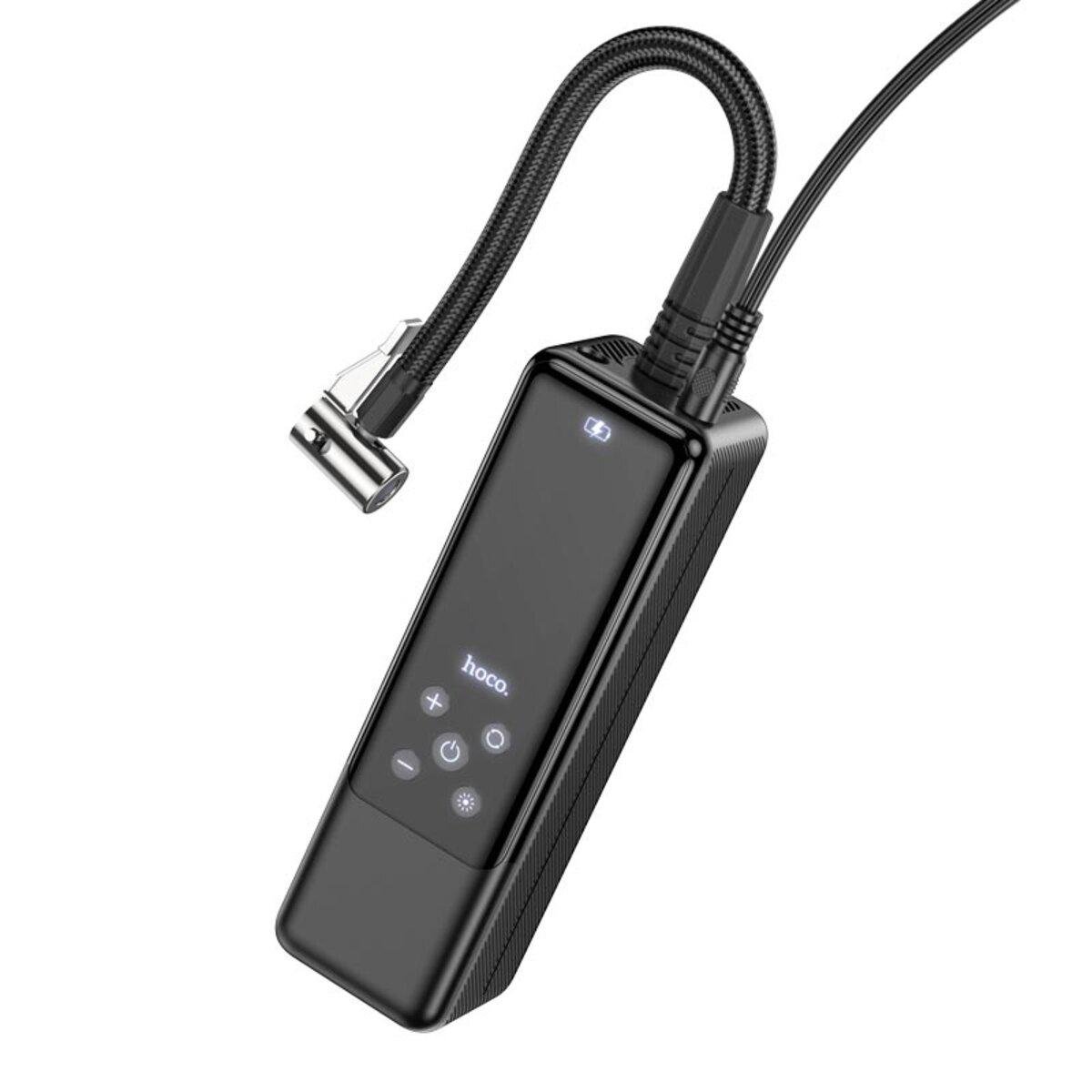 Насос автомобильный Hoco ZP5 May smart air pump Black (6931474795526) - фото 2 Насос автомобильный Hoco ZP5 May smart air pump Black (6931474795526) - фото 2