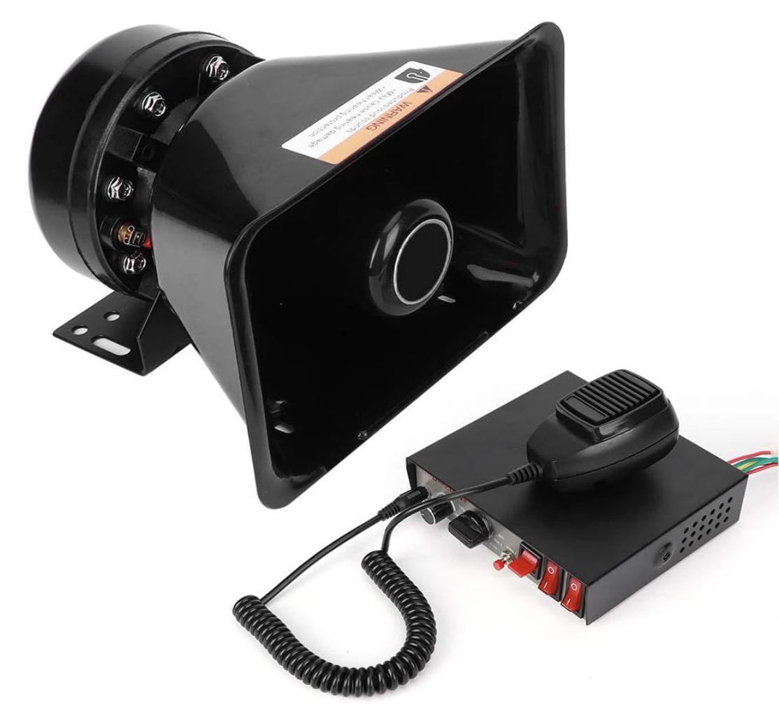 Автомобильная сигнальная сирена 200W 130dB с мегафоном 9 звуков/громкий сигнал тревоги (2898525259)