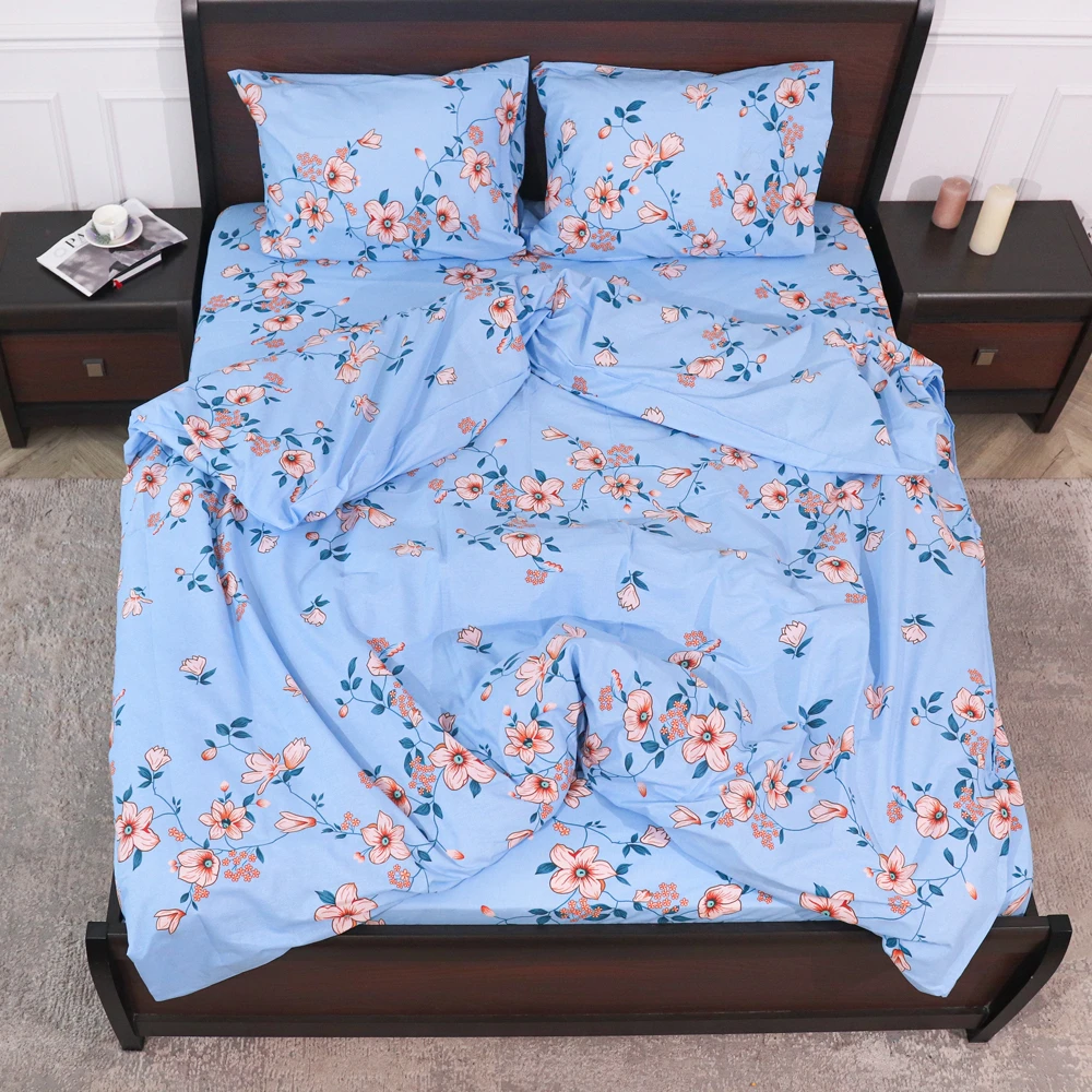 Комплект постільної білизни ТМ Черешенька із бязі Gold двоспальний євро 200х220 cм (40111)