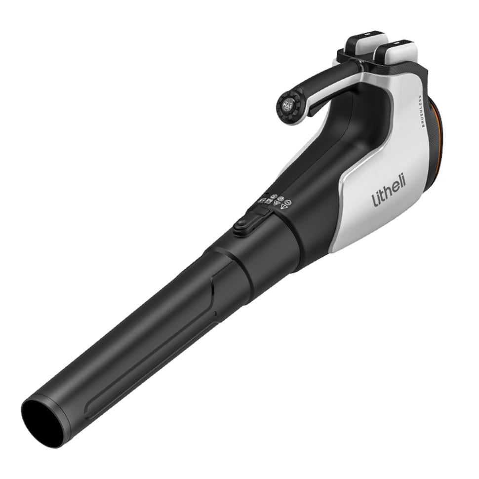 Пылесос садовый аккумуляторный с 2 УМБ Litheli 560CFM 200 км/ч 22000 об/мин 950 м3/ч 20000 mAh Black (U20BR00-0U220)