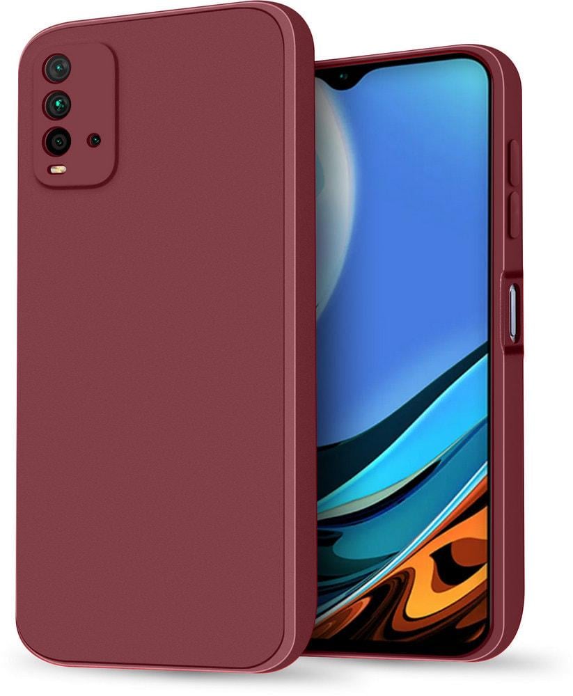 Силиконовый чехол HardCorner Xiaomi Redmi 9T (с микрофиброй) Wine (34845-42)