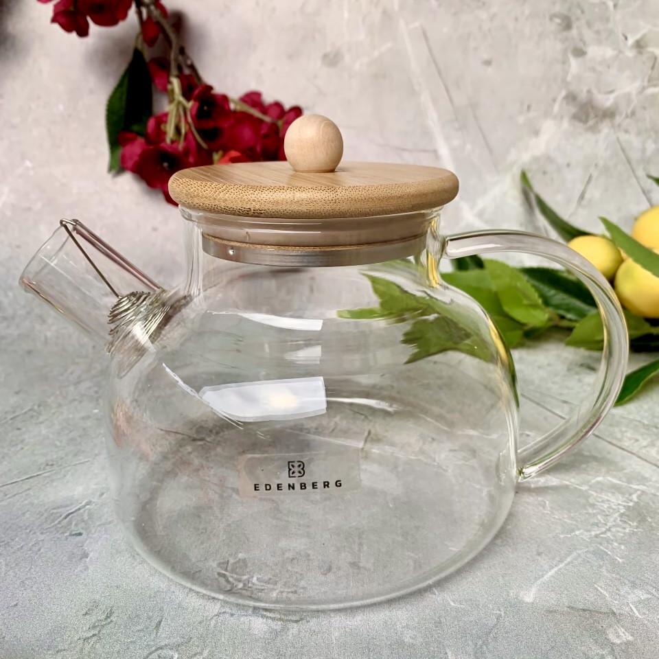 Заварювальний чайник із бамбуковою кришкою Edenberg EB-19030 1700 мл (2530557525)