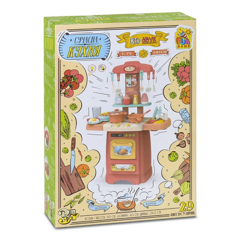Игровой набор Fun Game Сучасна Кухня 29 аксессуаров 2 цвета (7425)