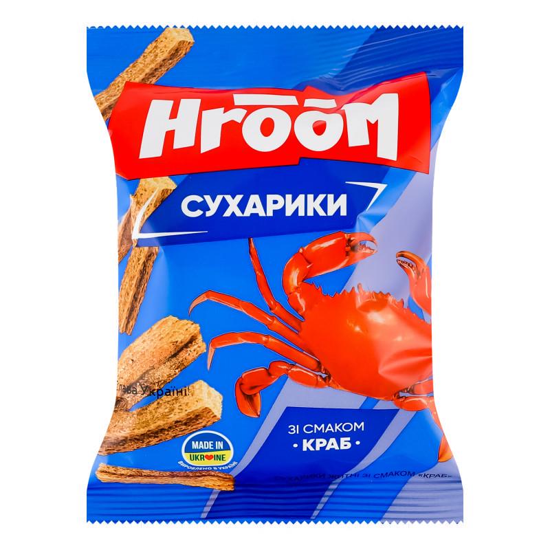 Сухарики житні HROOM Краб 60 г (4820241800841)