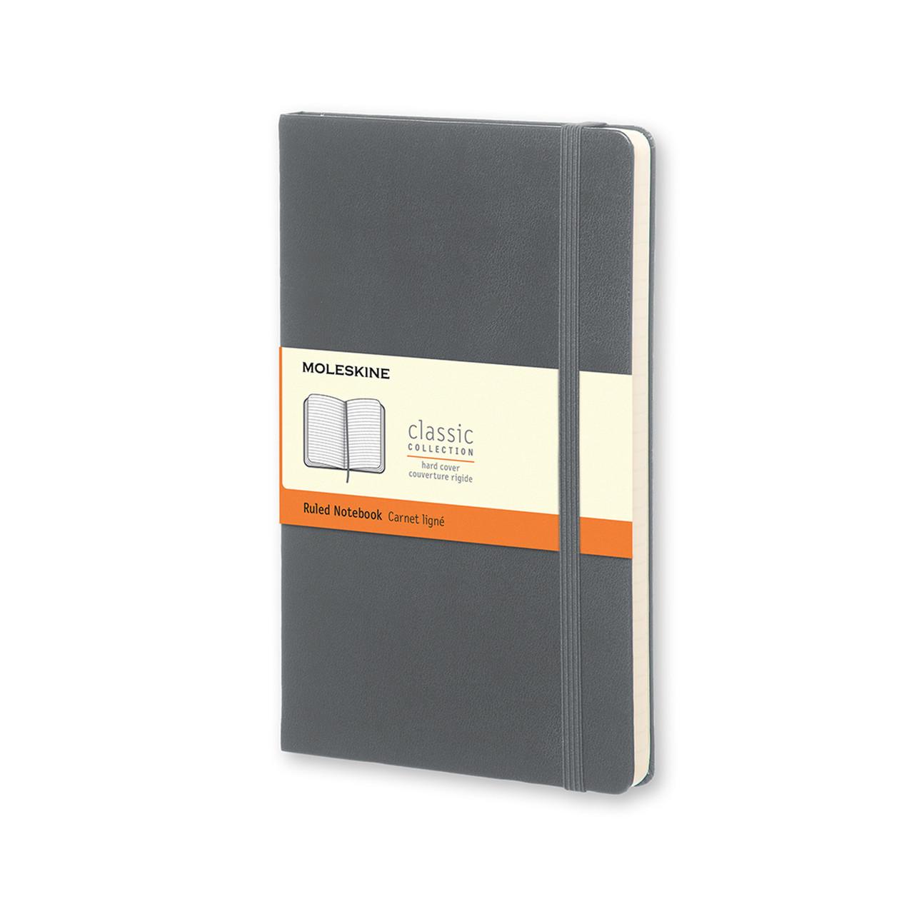 Блокнот Moleskine Classic средний 240 страниц в линейку 13х21 см Серый